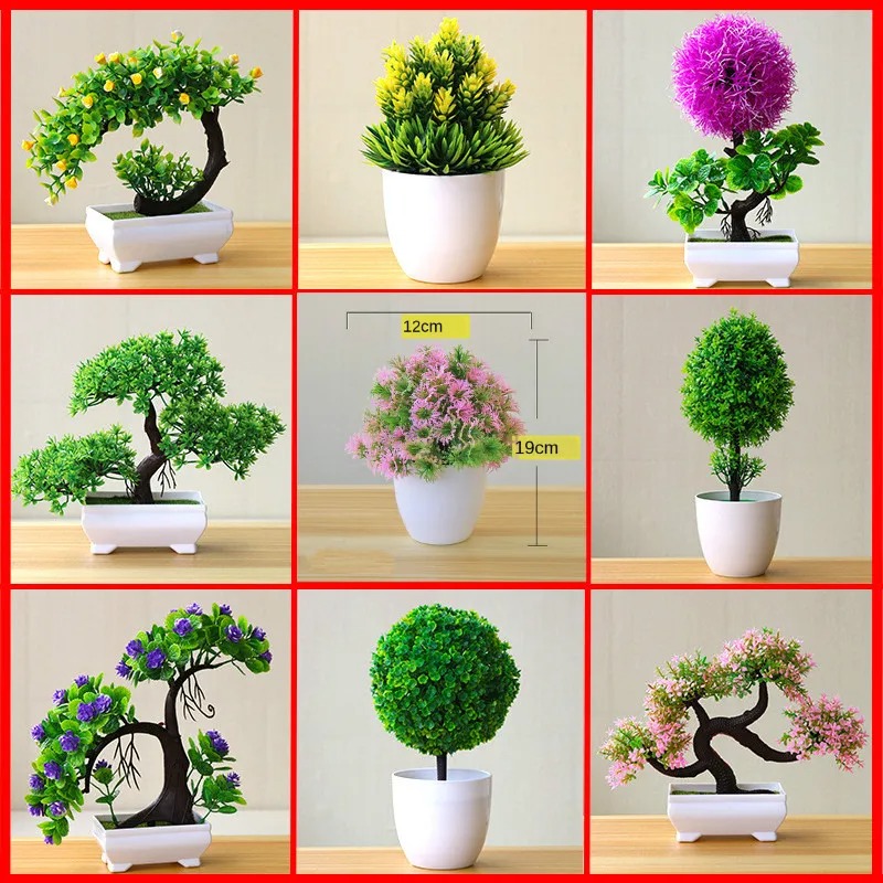 Bonsai Garden Home - Planta Artificial Pequeña en Maceta, Bonsái