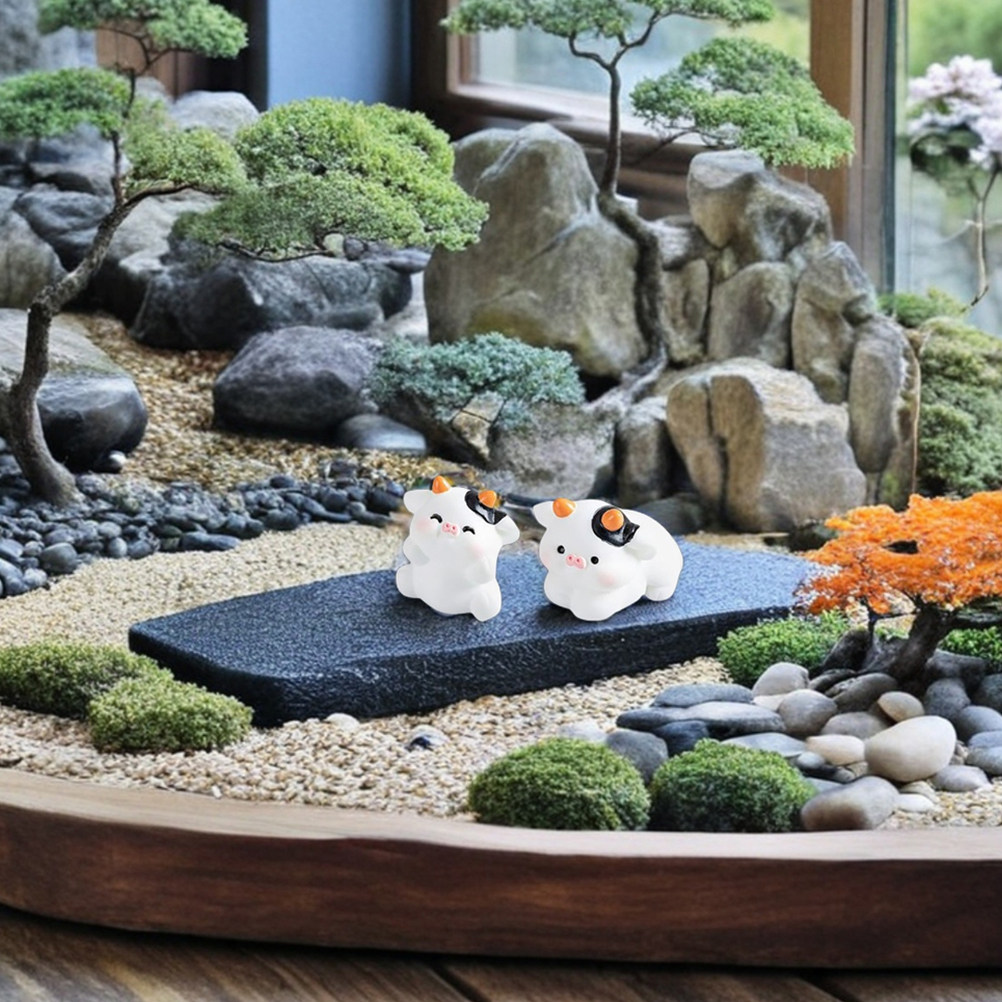 Bonsai Garden For Desk - 10 Figuras de Resina de Mini