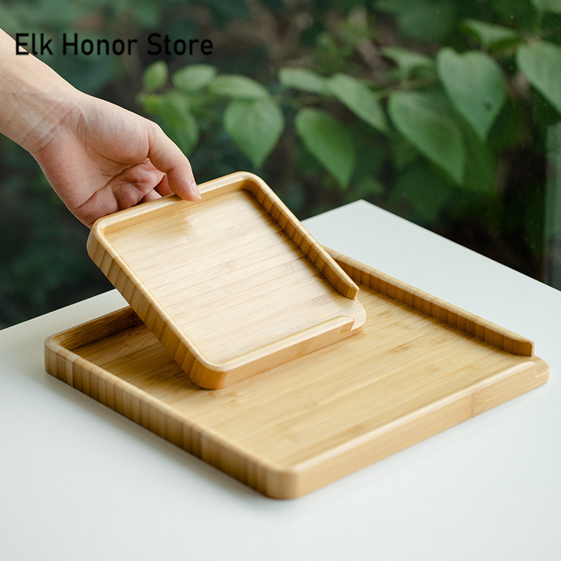 Bandeja de comida de bambú chi - Bonsai Garden Home reseña y precio