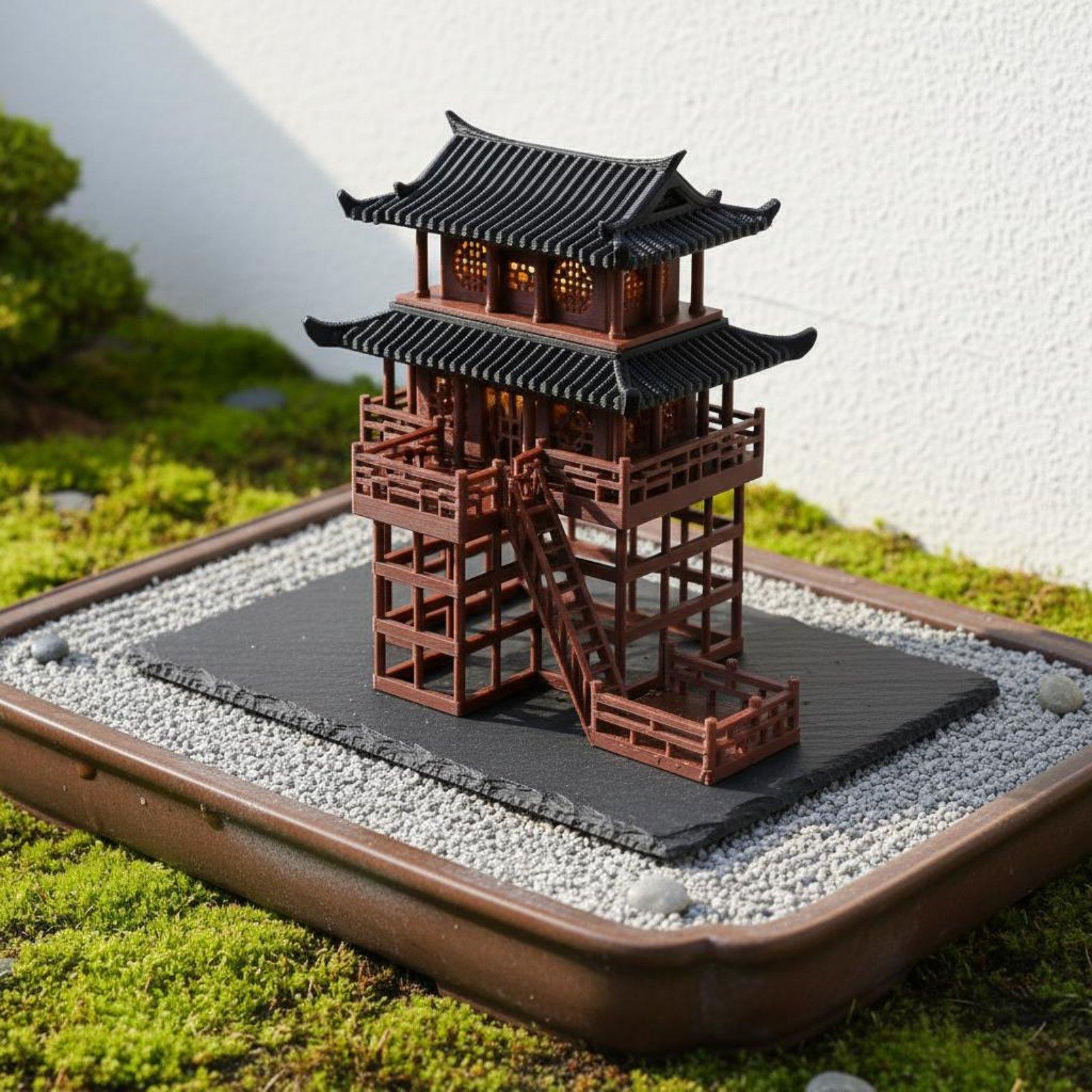 Miniatura de Pagoda de Plástic - Bonsai Gardening reseña y precio